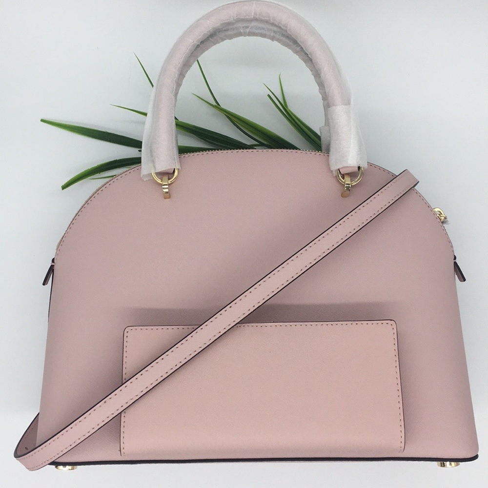 Michael Kors LG Dome Satchel Bag & Wallet BLOSSOM - Picture 2 of 10